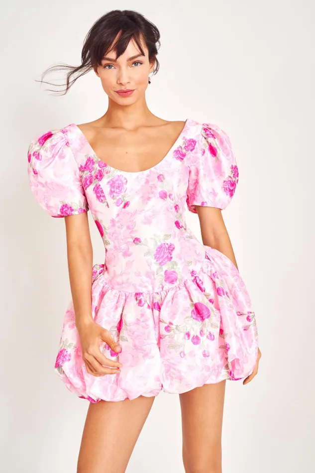 LoveShackFancy Dresses Womens Nelisia Mini Dress PINK IVY