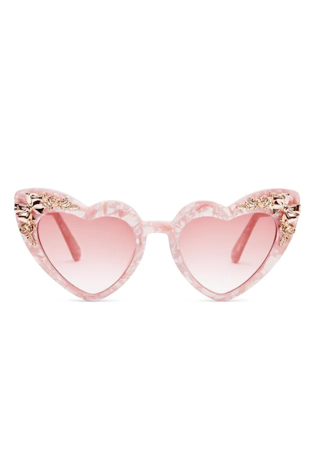 LoveShackFancy Sunglasses Womens Amalia Sunglasses 8211 ICY ROSE ICY ROSE 8211 ICY ROSE LoveShackFancy Sunglasses Womens Amalia Sunglasses 8211 ICY ROSE ICY ROSE 8211 ICY ROSE