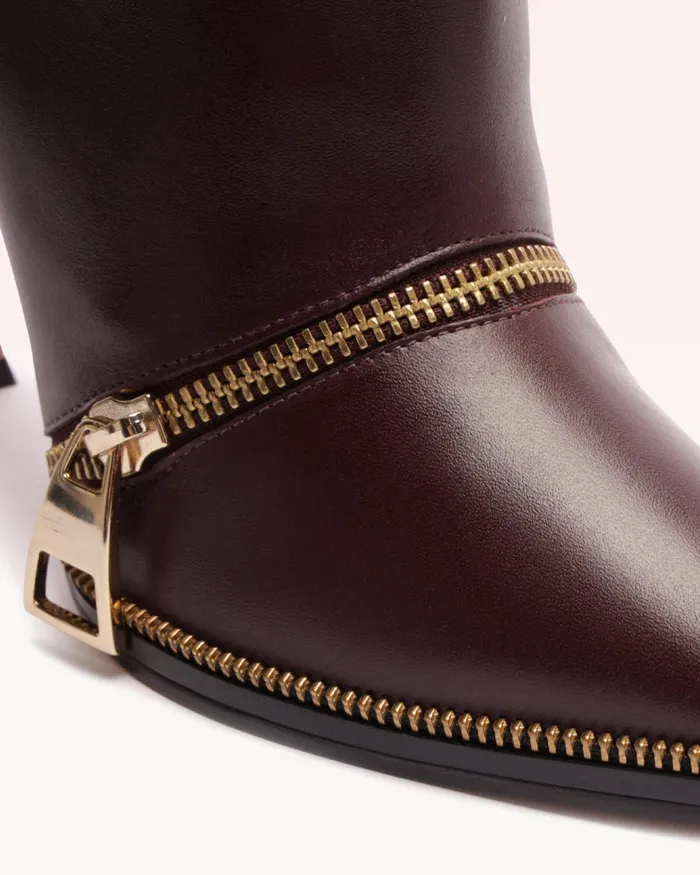 Luxury Boots 8211 Zoe 85 Boot 8211 Alexandre Birman Boots 8211 Designer Boots Dark Plum Women Alexandre Birman Boots