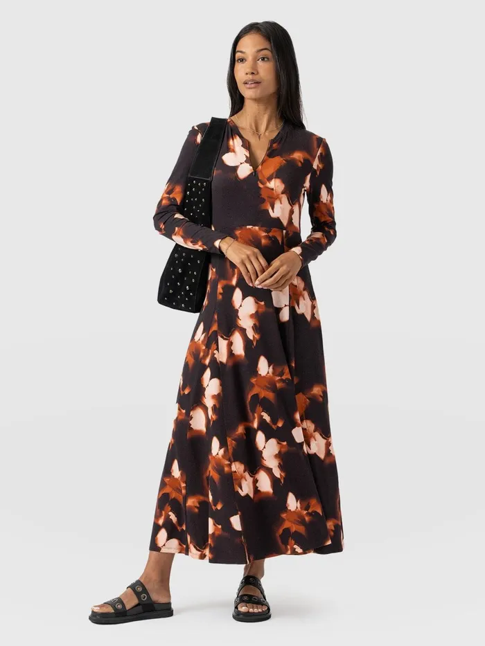 Macie Zip Up Dress 8211 Orange Aurora Orange Aurora Women Saint And Sofia Dresses