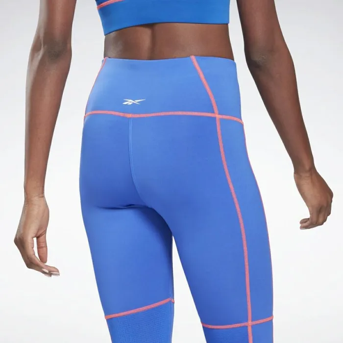 Matching Sets Womens Reebok Workout Ready HighRise Detail Leggings Court Blue