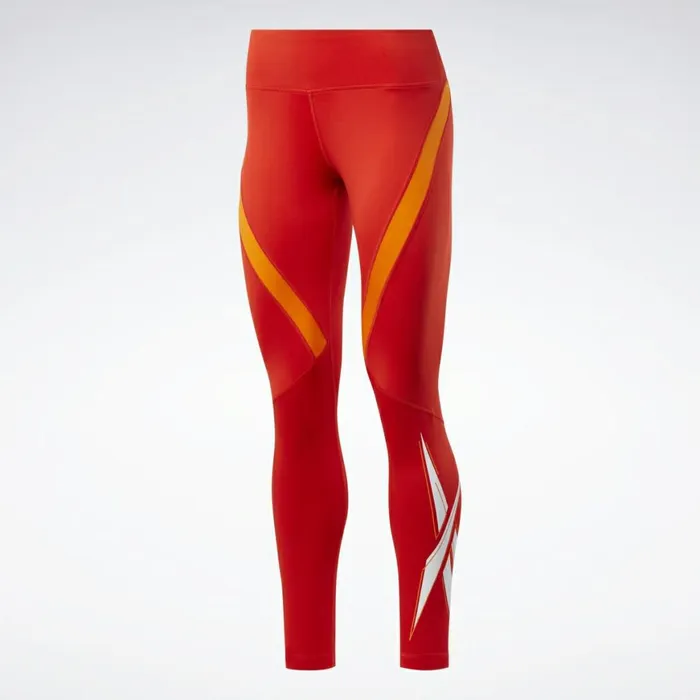 Matching Sets Womens Reebok Workout Ready Vector Leggings Instinct Red