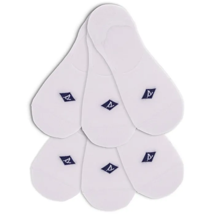 Men 6Pack Sneaker Sock Liner White Sperry Boots