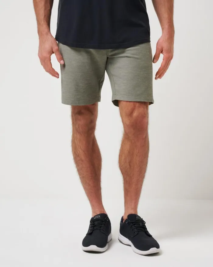 Men ADIRONDACK SHORT 9IN Heather Olive TravisMathew Shorts