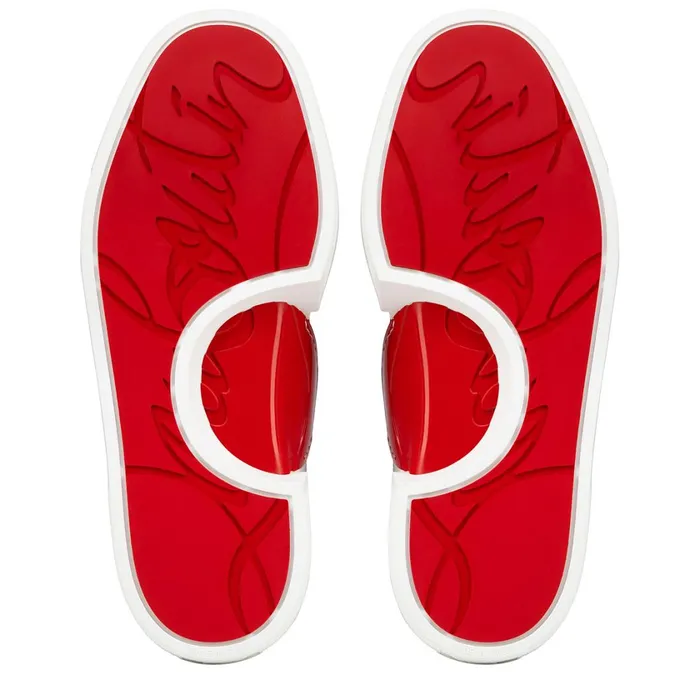 Men Adolescenza Sneakers 8211 Recycled Polyester And Biobased Materials 8211 Bianco White Christian Louboutin Low Top Sneakers
