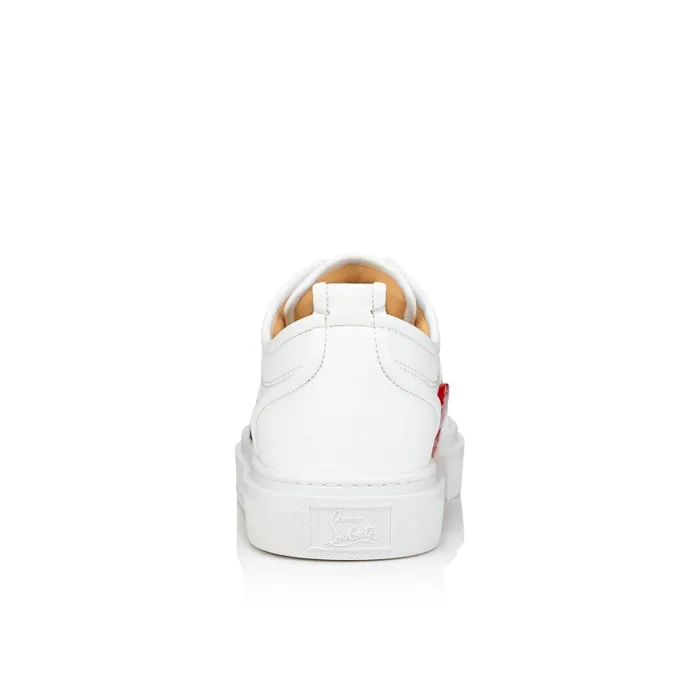 Men Adolescenza Sneakers 8211 Recycled Polyester And Biobased Materials 8211 Bianco White Christian Louboutin Low Top Sneakers