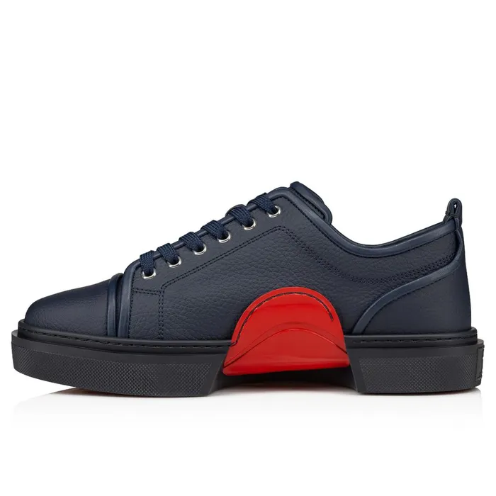 Men Adolon Junior Sneakers 8211 Recycled Polyester And Biobased Materials 8211 Navy Blue Christian Louboutin Low Top Sneakers