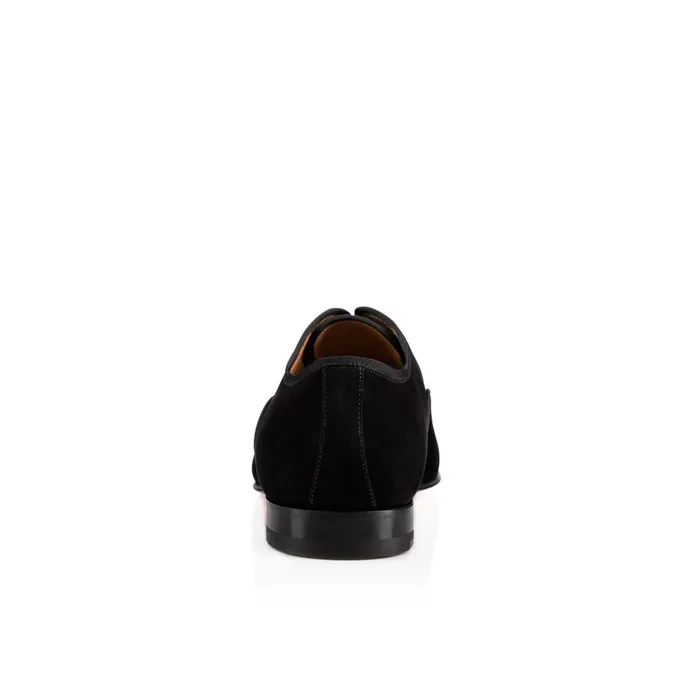 Men Alpha Male Derbies 8211 Veau Velours 8211 Black Black Christian Louboutin Loafers and Slipons
