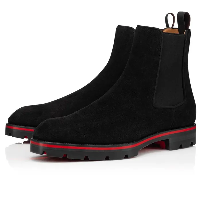 Men Alpinono Ankle Boots 8211 Calf Leather 8211 Black Black Christian Louboutin Ankle Boots Men Alpinono Ankle Boots 8211 Calf Leather 8211 Black Black Christian Louboutin Ankle Boots