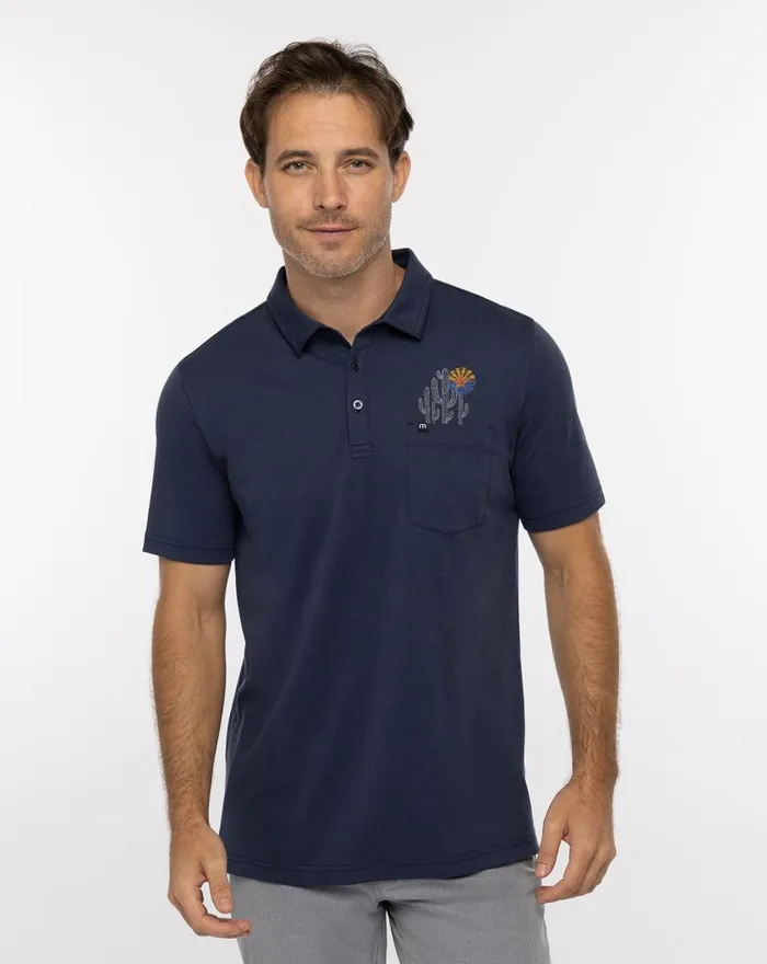 Men ARAVAIPA POLO Mood Indigo TravisMathew Polos
