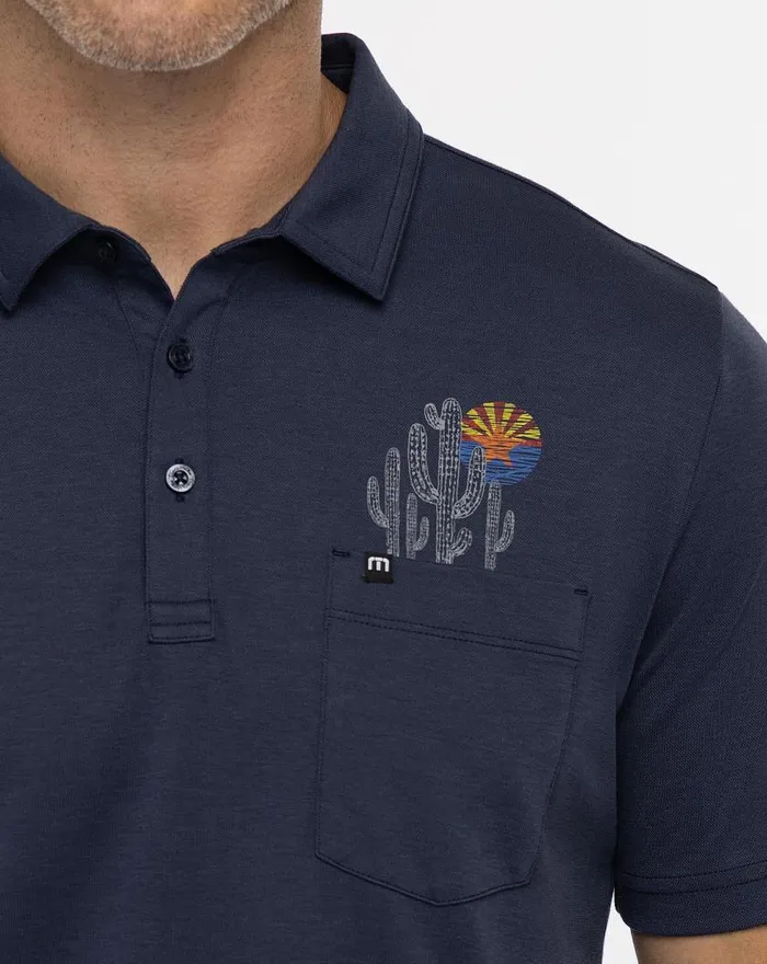 Men ARAVAIPA POLO Mood Indigo TravisMathew Polos