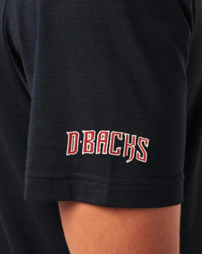 Men ARIZONA DIAMONDBACKS THE HEATER POLO Black TravisMathew Polos
