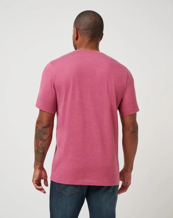 Men ATLANTA BRAVES SUNSET SLAM 20 TEE Heather Red TravisMathew Tees