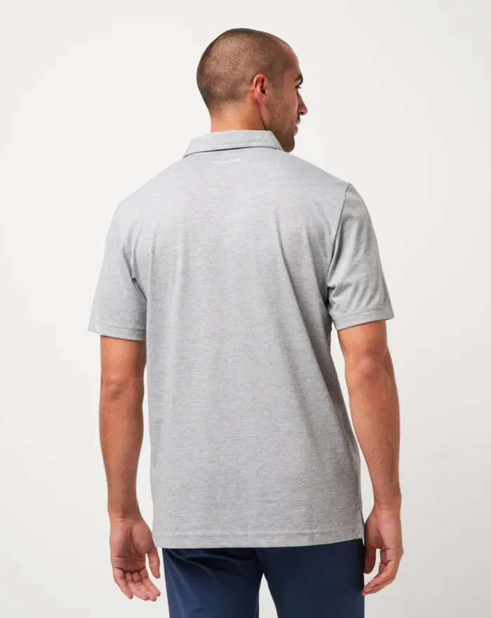 Men ATLANTA BRAVES THE ZINNA POLO Heather Grey TravisMathew Polos