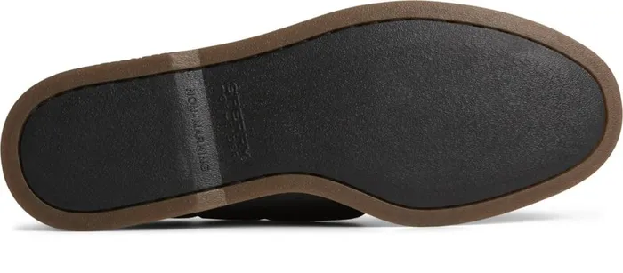 Men Authentic Original Cross Lace Boat Shoe Black Sperry Boat Shoes