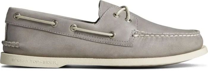 Men Authentic Original Cross Lace Boat Shoe Grey Sperry Sandals