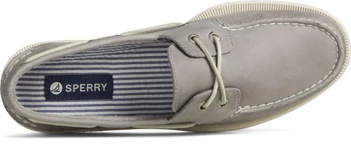 Men Authentic Original Cross Lace Boat Shoe Grey Sperry Sandals