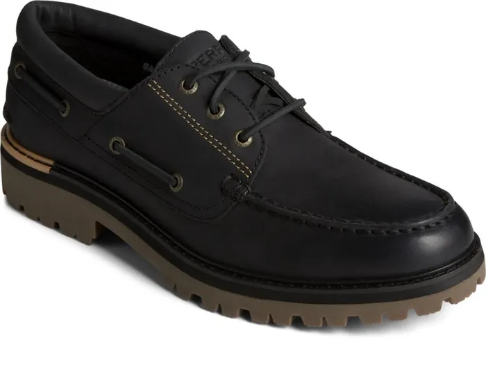 Men Authentic Original Lug 3Eye Boat Shoe Black Sperry Boat Shoes Men Authentic Original Lug 3Eye Boat Shoe Black Sperry Boat Shoes