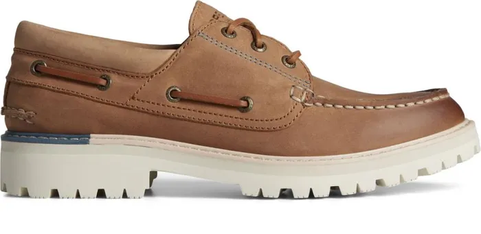 Men Authentic Original Lug 3Eye Boat Shoe Tan Sperry Boat Shoes
