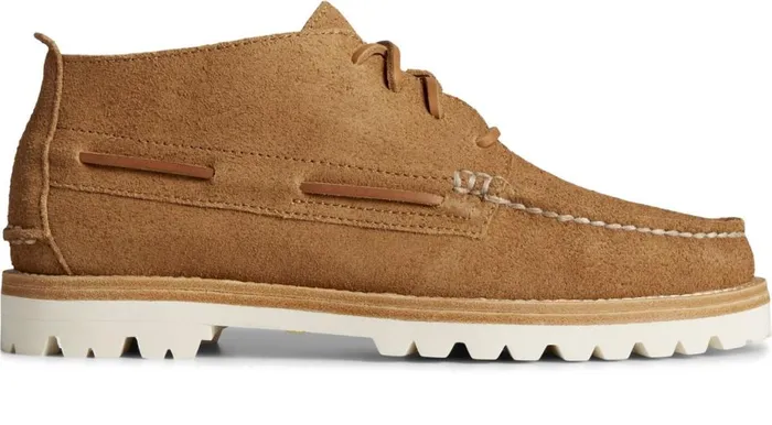 Men Authentic Original Vibram Suede Chukka Tan Sperry Boots