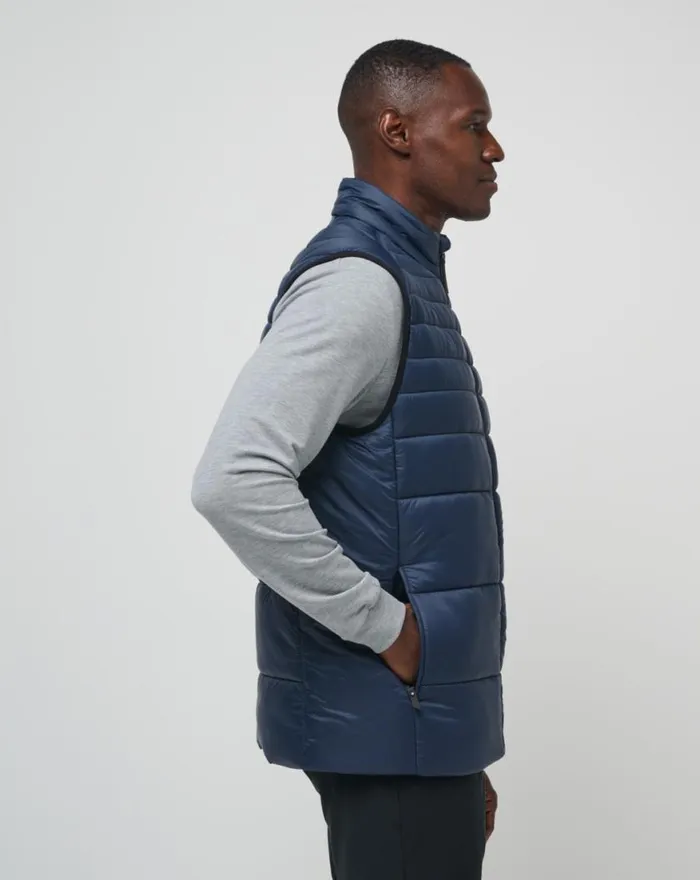 Men AVES TECH PUFFER VEST Total Eclipse TravisMathew Vests