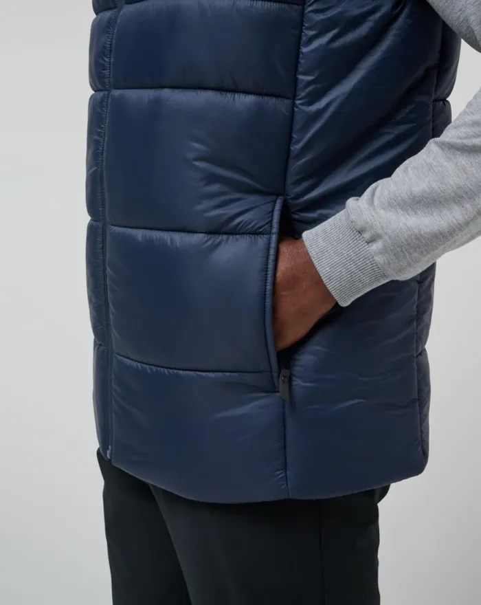 Men AVES TECH PUFFER VEST Total Eclipse TravisMathew Vests