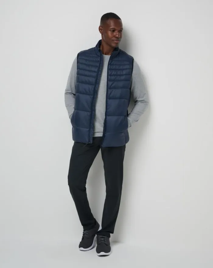 Men AVES TECH PUFFER VEST Total Eclipse TravisMathew Vests