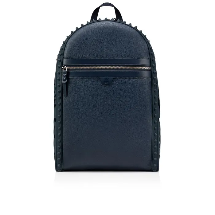 Men Backparis Backpack 8211 Grained Calf Leather And Fabric 8211 Marine Blue Christian Louboutin Backpacks Men Backparis Backpack 8211 Grained Calf Leather And Fabric 8211 Marine Blue Christian Louboutin Backpacks