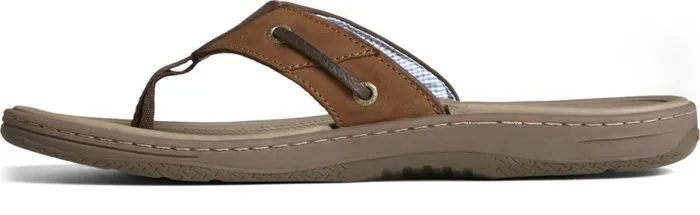 Men Baitfish Leather Flip Flop Brown Buc Brown Sperry Sandals Men Baitfish Leather Flip Flop Brown Buc Brown Sperry Sandals
