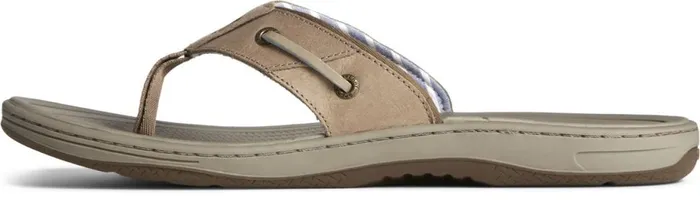 Men Baitfish Leather Flip Flop Taupe Sperry Sandals Men Baitfish Leather Flip Flop Taupe Sperry Sandals