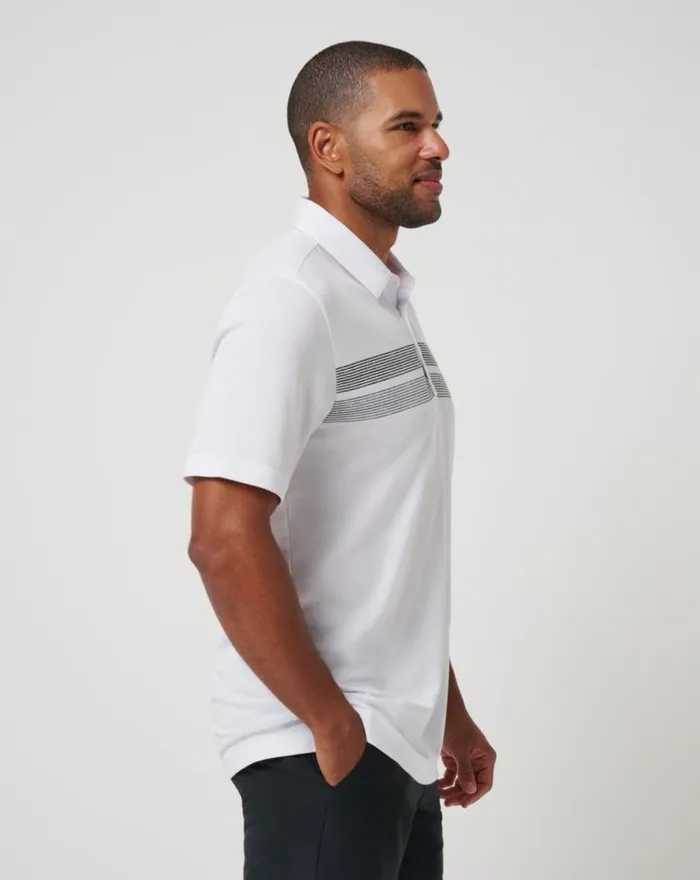 Men BALTIMORE ORIOLES TOP RECRUIT POLO White TravisMathew Polos
