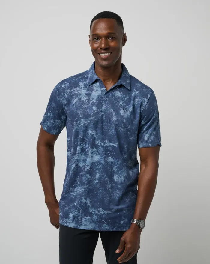 Men BARREL BREAK POLO Total Eclipse TravisMathew Polos