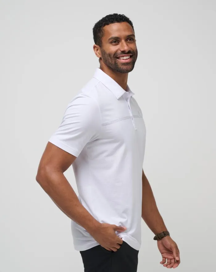 Men BAY BREAK POLO White TravisMathew Polos