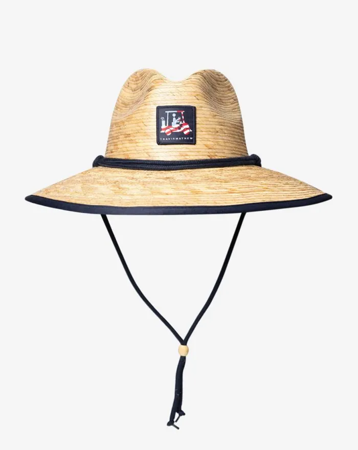 Men BILL OF RIGHTS STRAW HAT Straw TravisMathew Other Hats