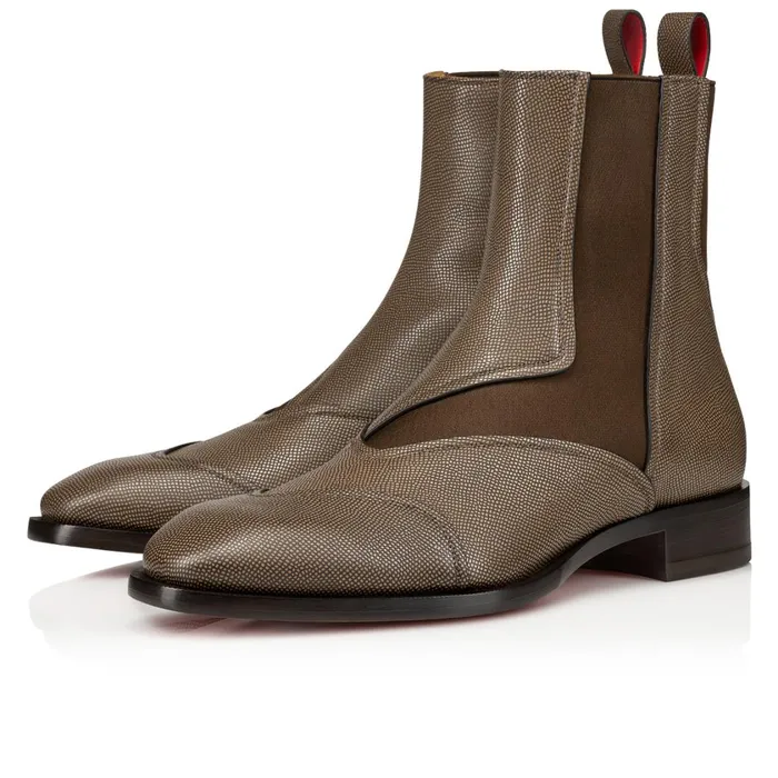 Men Boabi Chelsea Boots 8211 Calf Leather Petit Grain 8211 Roca Brown Christian Louboutin Ankle Boots Men Boabi Chelsea Boots 8211 Calf Leather Petit Grain 8211 Roca Brown Christian Louboutin Ankle Boots