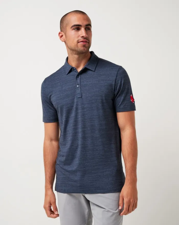 Men BOSTON RED SOX THE HEATER POLO Vintage Indigoblack TravisMathew Polos