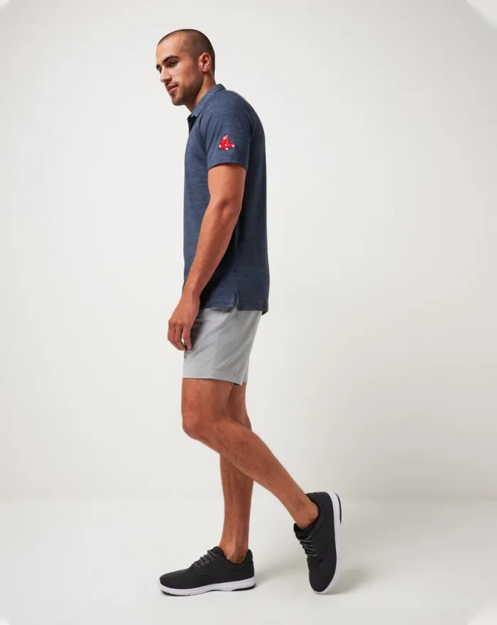 Men BOSTON RED SOX THE HEATER POLO Vintage Indigoblack TravisMathew Polos