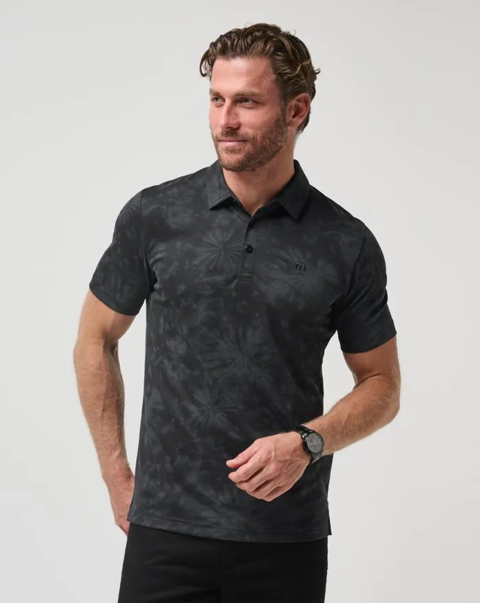 Men BRILLIANT WATERS POLO Black TravisMathew Polos