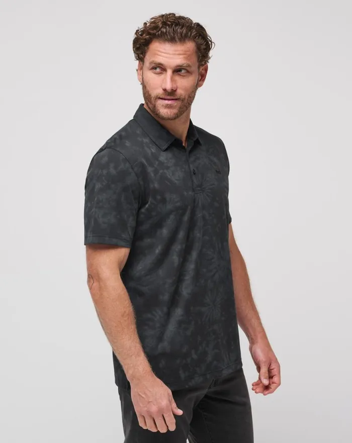 Men BRILLIANT WATERS POLO Black TravisMathew Polos