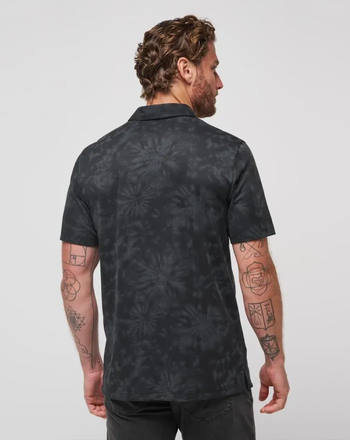 Men BRILLIANT WATERS POLO Black TravisMathew Polos
