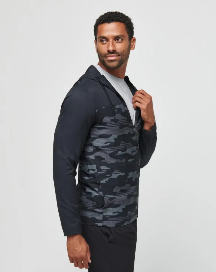 Men CAMO TECH HOODIE Black TravisMathew Hoodies and Sweatshirts
