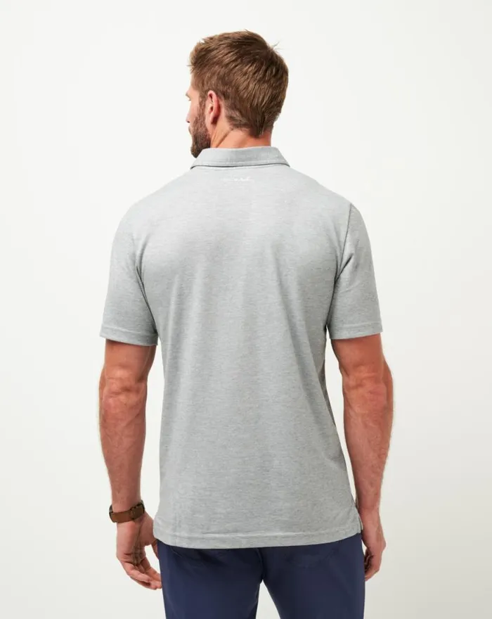 Men CHICAGO CUBS THE ZINNA POLO Heather Grey TravisMathew Polos