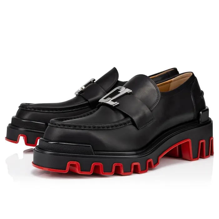 Men CL Moc Dune Loafers 8211 Calf Leather 8211 Black Black Christian Louboutin Loafers and Slipons Men CL Moc Dune Loafers 8211 Calf Leather 8211 Black Black Christian Louboutin Loafers and Slipons
