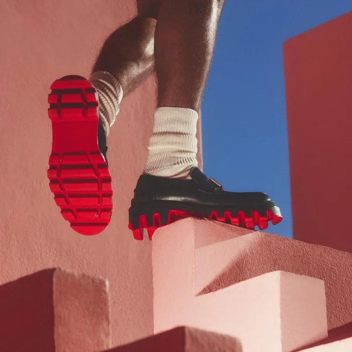 Men CL Moc Dune Loafers 8211 Calf Leather 8211 Black Black Christian Louboutin Loafers and Slipons
