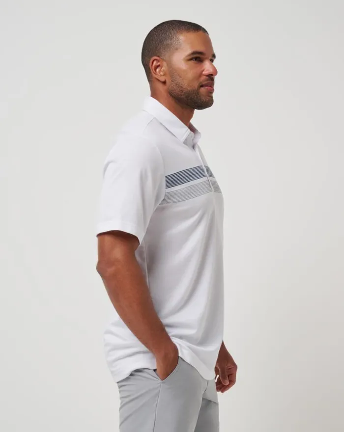 Men CLEVELAND GUARDIANS TOP RECRUIT POLO White TravisMathew Polos