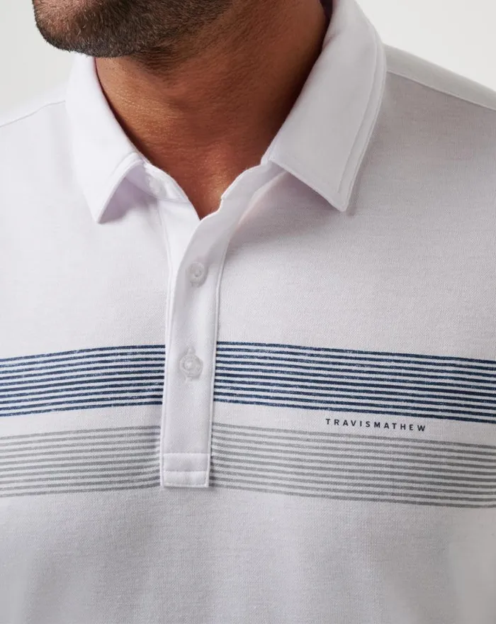 Men CLEVELAND GUARDIANS TOP RECRUIT POLO White TravisMathew Polos
