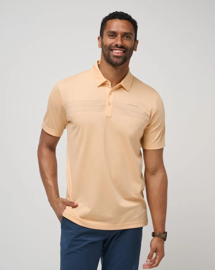 Men CLIFF DIVER POLO Apricot TravisMathew Polos