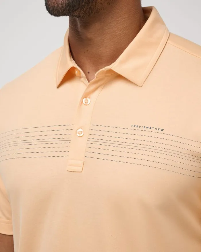 Men CLIFF DIVER POLO Apricot TravisMathew Polos