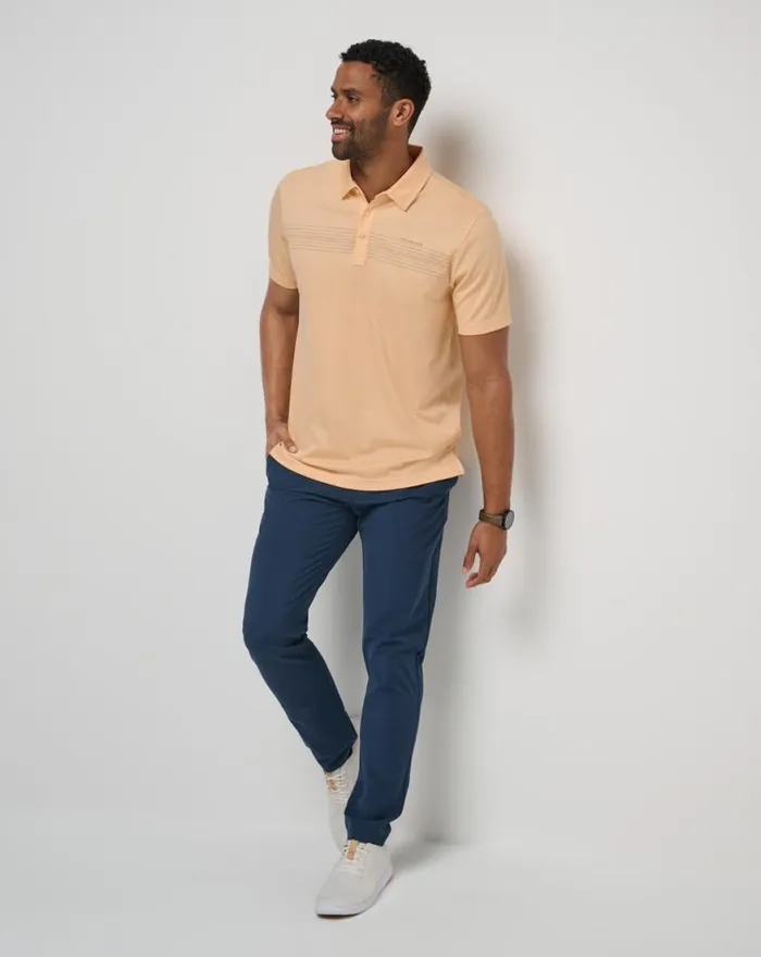 Men CLIFF DIVER POLO Apricot TravisMathew Polos