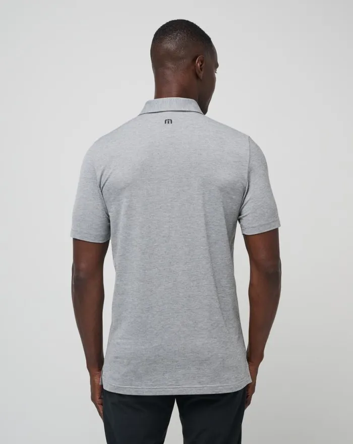 Men CLIFFSIDE COURSE POLO Heather Medium Grey TravisMathew Polos